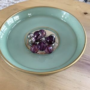 Kate Spade Purple & Silver Beaded Ring